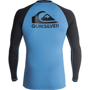Quiksilver On Tour Long Sleeve Rash Vest BRILLIANT BLUE / BLACK EQYWR03076